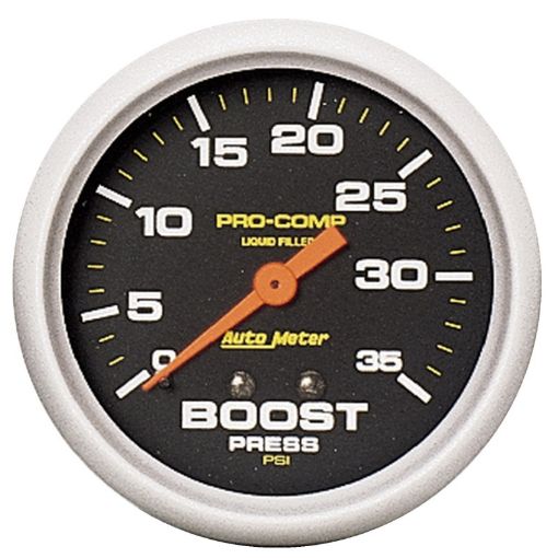 Picture of Autometer Pro - Comp 2 58in 0 - 35 PSI Liquid Filled Mech Boost Pressure Gauge
