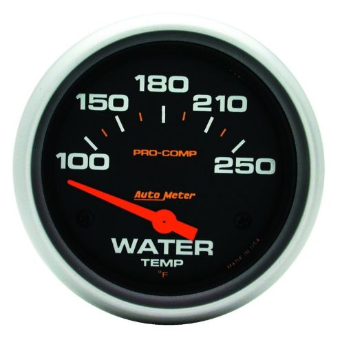 Picture of Autometer Pro - Comp 2 58in 100 - 250 Deg F Short Sweep Electric Water Temp Gauge