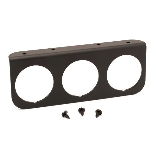 Picture of Autometer 2 - 116in Black 3 - Hole Gauge Panel