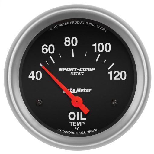 Picture of Autometer Sport - Comp 66.7mm 40 - 120 Deg C Short Sweep Electronic Oil Temperature Gauge