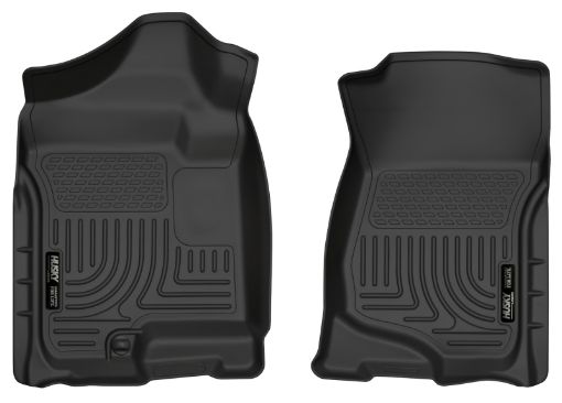 Picture of Husky Liners 07 - 14 Cadillac Escalade ESVEXT Weatherbeater Black Front Floor Liners