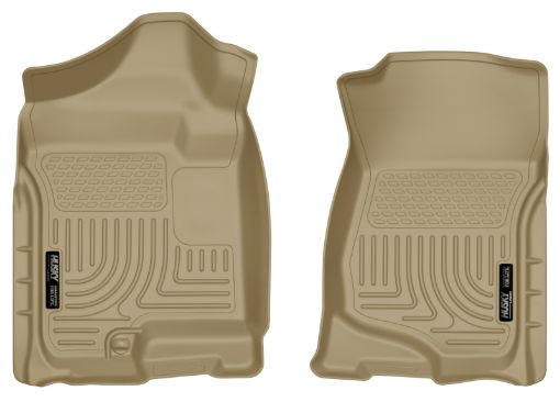 Picture of Husky Liners 07 - 14 Cadillac Escalade ESVEXT Weatherbeater Tan Front Floor Liners
