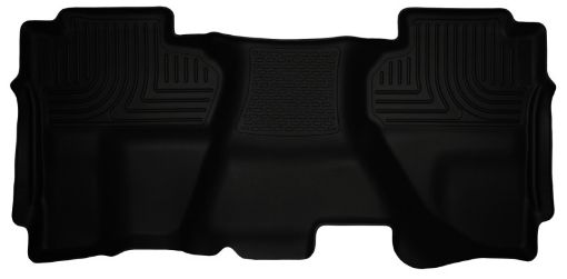 Picture of Husky Liners 14 Chevrolet Silverado14 GMC Sierra 1500 Weatherbeater Black 2nd Seat Floor Liner