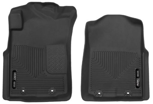 Picture of Husky Liners 12 - 14 Toyota Tacoma Pickup(Crew Ext Std Cab) X - Act Contour Black Front Floor Liners