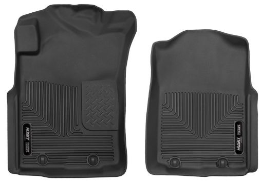 Picture of Husky Liners 05 - 11 Toyota Tacoma Pickup(Crew Ext Std Cab) X - Act Contour Black Front Floor Liners