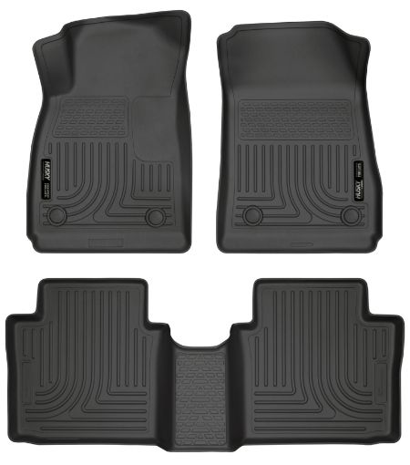 Picture of Husky Liners 14 Chevrolet Impala Weatherbeater Black Front 2nd Seat Floor Liners