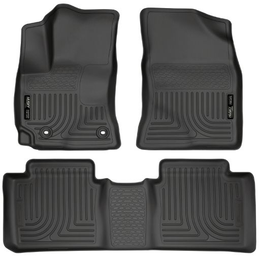 Picture of Husky Liners 14 Toyota Corolla Weatherbeater Black Front 2nd Seat Floor Liners