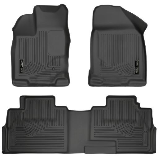 Picture of Husky Liners 07 - 13 Ford Edge 07 - 13 Lincoln MKX Weatherbeater Black Front 2nd Seat Floor Liners