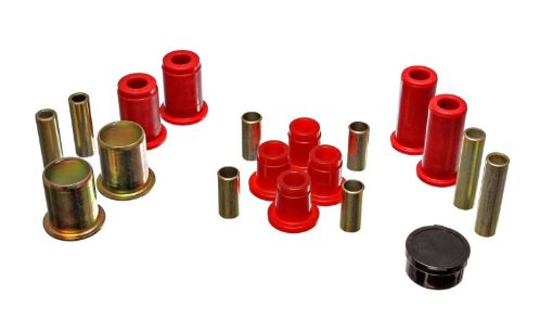 Picture of Energy Suspension 87 - 96 Dodge Dakota 2WD Red Front End Control Arm Bushing Set