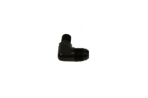 Picture of Aeromotive Fitting Elbow 14in - MNPT to AN - 08 90 - Deg Black