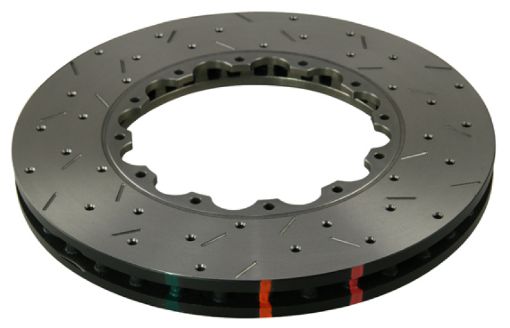 Picture of DBA 2004 WRX STi (5x100) Front Cross Drilled Slotted 5000 Series Replacement Rotor Rings