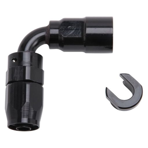 Picture of Russell Performance 516in SAE Quick Disc Female to - 6 Hose Black 90 Degree Hose End