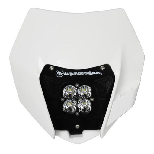 Picture of Baja Designs 14 - 16 KTM Headlight Kit DC wHeadlight Shell White Squadron Sport