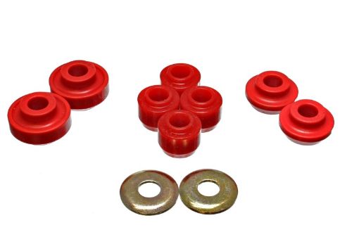 Picture of Energy Suspension 86 - 95 Ford Taurus Red Front Strut Rod Bushing Set
