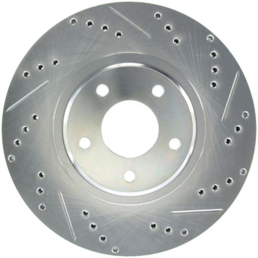 Picture of StopTech Select Sport Select Sport Nissan Slotted and Drilled Left Front Rotor