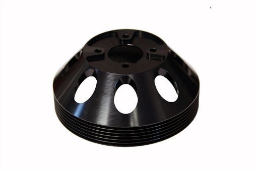 Picture of Torque Solution Lightweight Water Pump Pulley (Black) Hyundai Genesis Coupe 3.8 2010