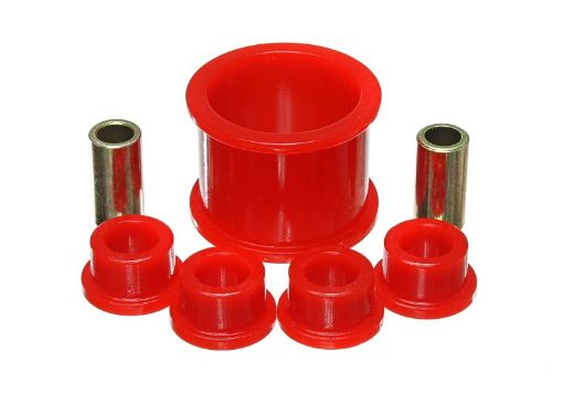 Picture of Energy Suspension 08 - 14 Subaru Impreza WRX Red Rack and Pinion Bushing Set