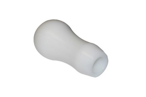 Picture of Torque Solution Delrin Tear Drop Tall Shift Knob (White) Universal 10x1.25