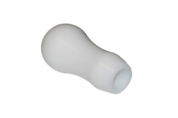 Picture of Torque Solution Delrin Tear Drop Tall Shift Knob (White) Universal 12x1.5