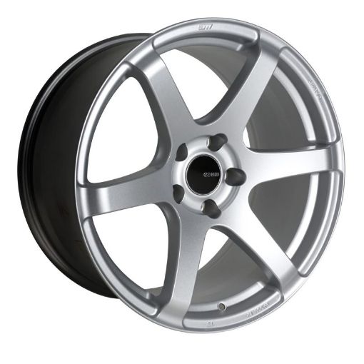 Picture of Enkei T6S 18x8 35mm Offset 5x114.3 Bolt Pattern 72.6 Bore Matte Silver Wheel