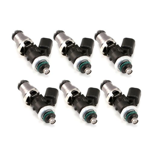 Picture of Injector Dynamics 1340cc Injectors - 48mm Length - 14mm Grey Top - 14mm L O - Ring(R35 Low Spacer)(Set of 6)
