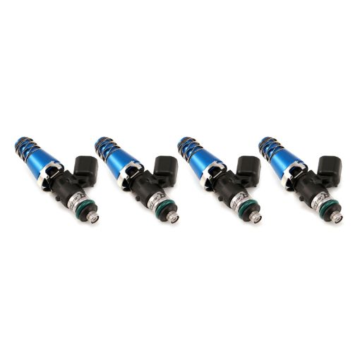 Picture of Injector Dynamics 1340cc Injectors - 60mm Length - 11mm Blue Top - 14mm Lower O - Ring (Set of 4)