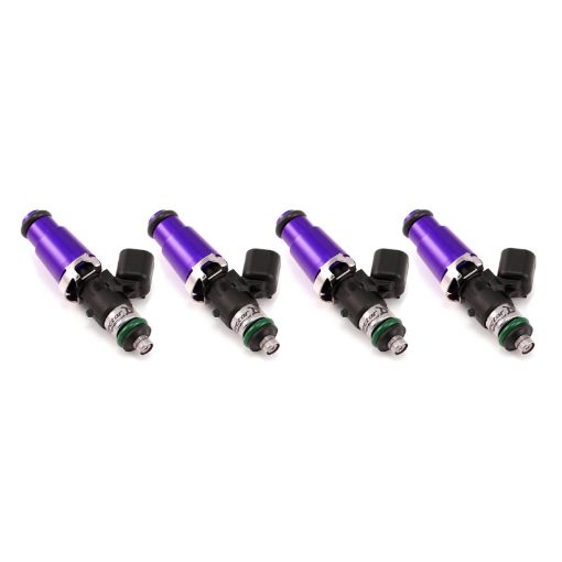 Picture of Injector Dynamics 1340cc Injectors - 60mm Length - 14mm Purple Top - 14mm Lower O - Ring (Set of 4)
