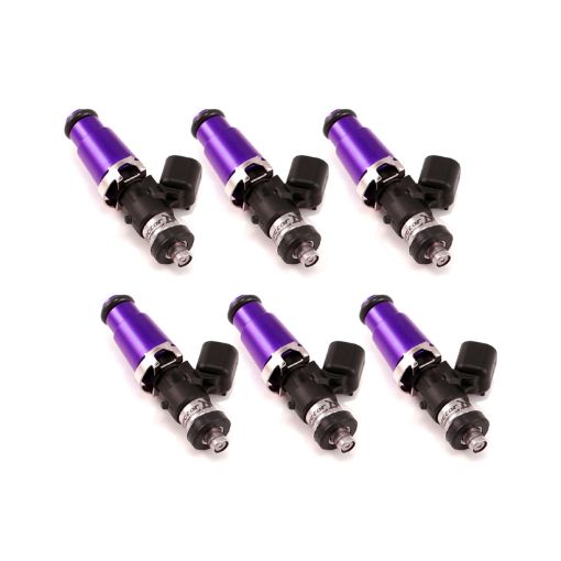 Picture of Injector Dynamics 1340cc Injectors - 60mm Length - 14mm Purple Top - Denso Lower Cushion (Set of 6)