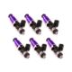 Picture of Injector Dynamics 1340cc Injectors - 60mm Length - 14mm Purple Top - Denso Lower Cushion (Set of 6)