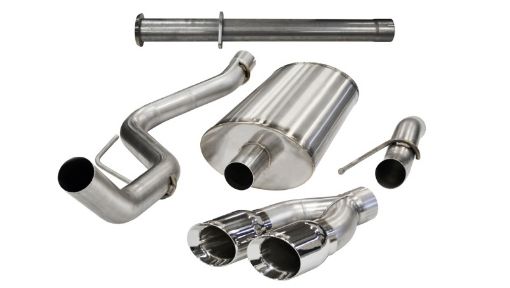 Picture of Corsa 2011 - 2014 Ford F - 150 Raptor 6.2L V8 133in Wheelbase Polished Xtreme Cat - Back Exhaust
