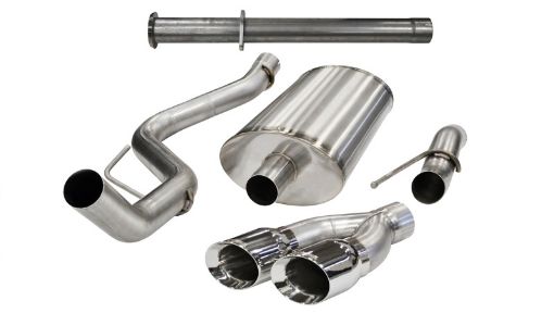 Picture of Corsa 2011 - 2014 Ford F - 150 Raptor 6.2L V8 145in Wheelbase Polished Xtreme Cat - Back Exhaust