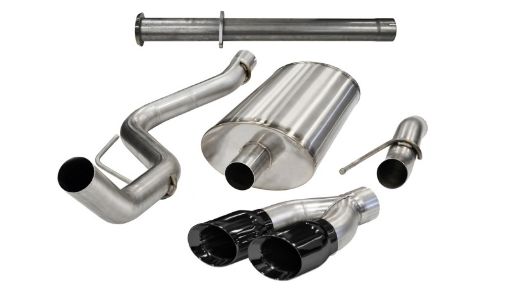 Picture of Corsa 2011 - 2014 Ford F - 150 Raptor 6.2L V8 145in Wheelbase Black Xtreme Cat - Back Exhaust