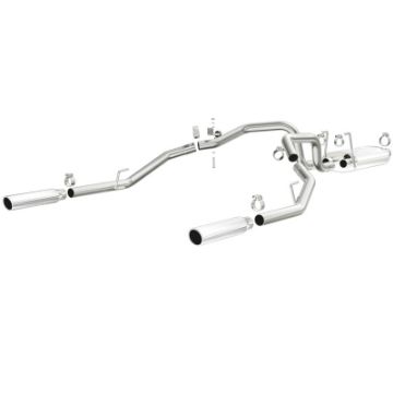 Picture of Magnaflow 09 - 13 Dodge Ram 1500 V6 3.6L Dual Spilt Rear Exit Polished Stainless CB Perf Exhaust
