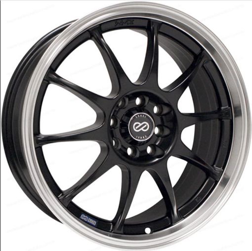 Picture of Enkei J10 17x7 4x100114.3 42mm Offset 72.62mm Bore Dia Matte Black w Machined Lip Wheel