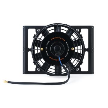 Picture of Mishimoto Universal 10in. Heavy - Duty Oil Cooler Fan Shroud - Micro Wrinkle Black