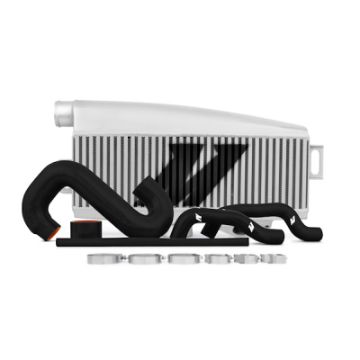 Picture of Mishimoto Subaru 02 - 07 WRX04 - 07 STi Top - Mount Intercooler Kit - Powder Coated Silver Black Hoses
