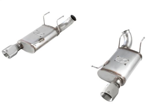 Picture of aFe MACHForce XP Exhaust 11 - 14 Ford Mustang GT V8 - 5.0L 3in. SS Axle - Back wPolished Tips