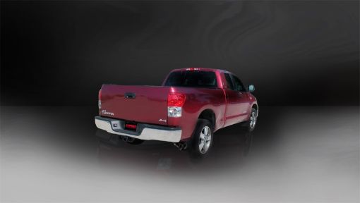 Picture of Corsa 07 - 08 Toyota Tundra Double CabCrew Max 5.7L V8 Sport CB Single Side Exit Dual BlackTips Exh