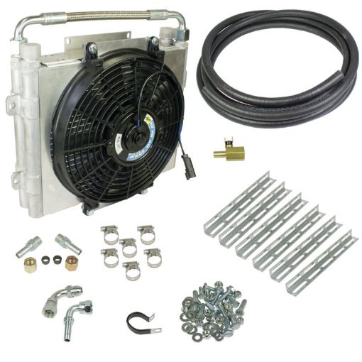 Picture of BD Diesel Xtrude Double Stacked Transmission Cooler Kit - Universial 12in Tubing