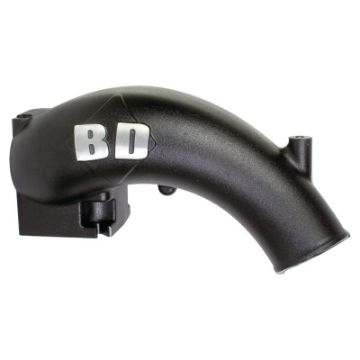 Picture of BD Diesel X - Flow Power Intake Elbow (Black) - Dodge 2003 - 2007 5.9L