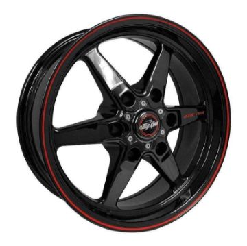 Picture of Race Star 93 Truck Star 17x4.50 6x5.50bc 1.75bs Direct Drill Gloss Black Wheel