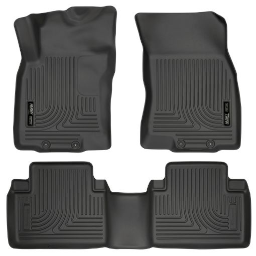 Picture of Husky Liners WeatherBeater 14 Nissan Rogue Front Second Row Black Floor Liners