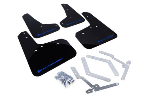 Picture of Rally Armor 12 - 19 Ford Focus ST 16 - 19 RS Black Mud Flap wBlue Logo