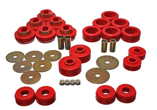 Picture of Energy Suspension 92 - 97 GM Denali XLBlazerYukon XL 4WD Red Body Mount Set