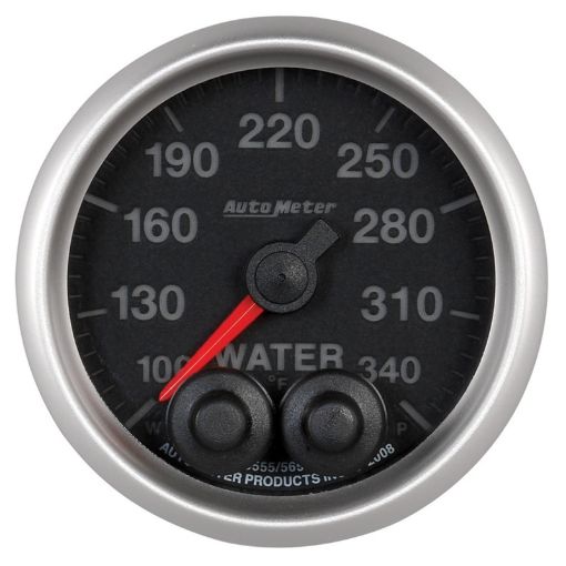 Picture of Autometer Elite 52mm 100 - 340 Deg F Water Temperature Peak and Warn Gauge w Electonic Control