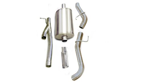 Picture of Corsa 2002 - 2006 GMC Sierra Denali Ext CabShort Bed 1500 6.0L V8 Polished Sport Cat - Back Exhaust