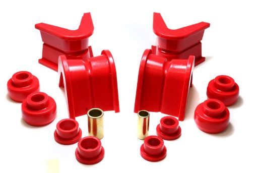 Picture of Energy Suspension 76 - 77 Ford Bronco66 - 72 F - 100F - 150 Red 7 Deg Offset Complete 14 Pc C - Bushing Set
