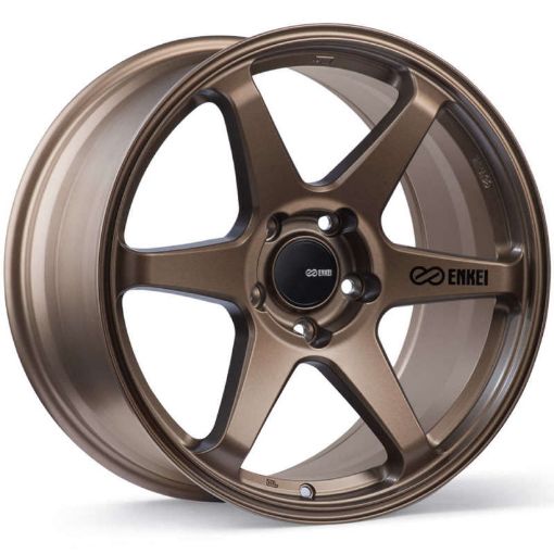 Picture of Enkei T6R 18x8.5 38mm Offset 5x114.3 Bolt Pattern 72.6 Bore Matte Bronze Wheel