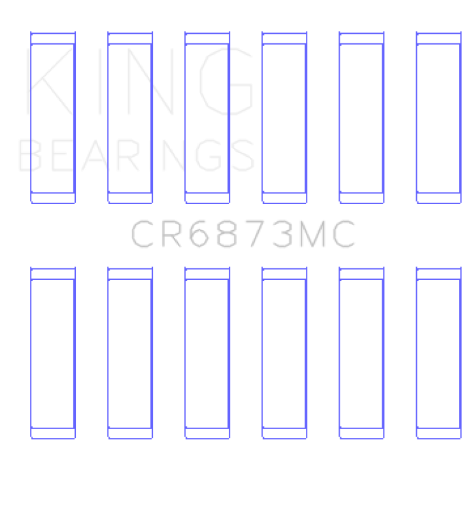 Picture of King Toyota 2Gr - FE 3GR - FE Polymer Coated (Size 0.25) Connecting Rod Bearing Set