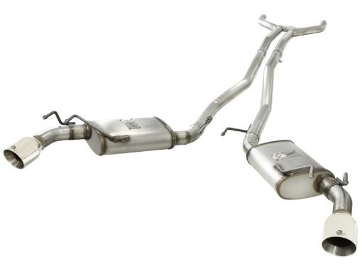 Picture of aFe MACHForce XP Exhaust 2.5in Stainless Steel CB10 - 13 Chevy Camaro V6 - 3.6L (td) (polished tip)